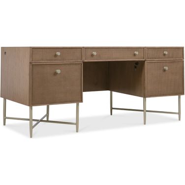 Sonnet Executive Desk In Medium Wood