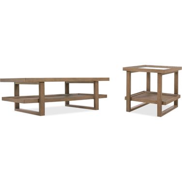 Sonnet Occasional Table Set In Medium Wood