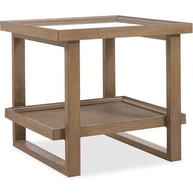Sonnet Rectangle End Table In Medium Wood