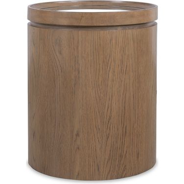 Sonnet Round Side Table In Medium Wood