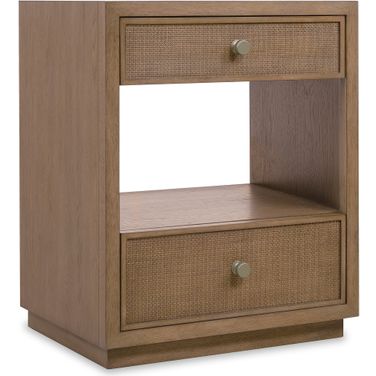 Sonnet Two Drawer Nightstand In Medium Wood