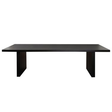 Sonoma 110 Inch Wood Dining Table In Black Finish