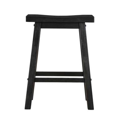 Sonoma Backless Saddle Counter Stool In Black Charcoal