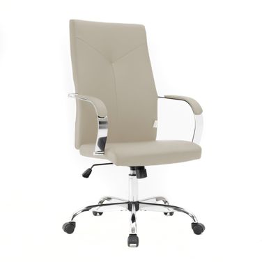 Sonora High Back Leather Office Chair In Tan