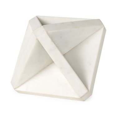 Sophia Decor Stand In White Marble