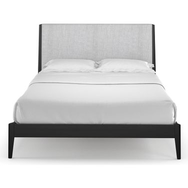 Sophia Full Size Bed with Upholstered Headboard In Black