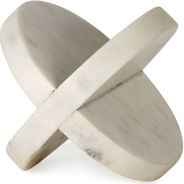 Sophia Marble Small Ornament In White