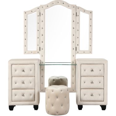 Sophia Vanity Set In Cream