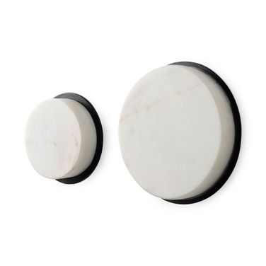 Sophia Wall Decor Set of 2 In White Marble