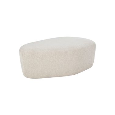Soraya Ottoman In Dove Cream
