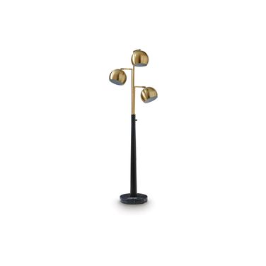 Sorcha Metal Floor Lamp In Gold and Black