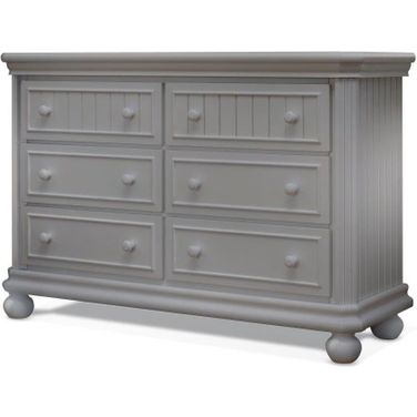 Sorelle Finley Rta 6 Drawer Double Dresser In Weathered Gray