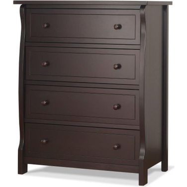 Sorelle Princeton Elite 4 Drawer Dresser In Espresso