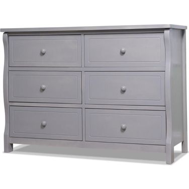 Sorelle Princeton Elite Double Dresser In Weathered Gray