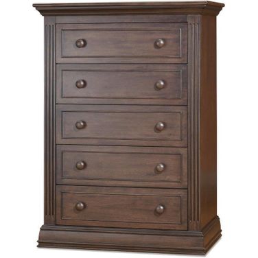 Sorelle Providence 5 Drawer Dresser In Chocolate