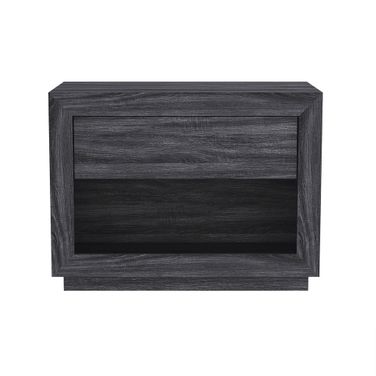 Soren 32 Inch 1-Drawer Nightstand In Charcoal Gray