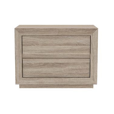 Soren 32 Inch 2-Drawer Nightstand In Natural Oak