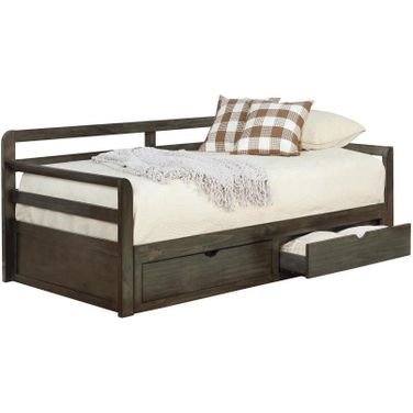 Sorrento 2-drawer Twin XL Daybed with Extension Trundle Grey