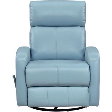 Sorrento Swivel Glider Reclining Chair In Blue