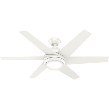 Sotto 52 Inch Ceiling Fan with LED Light Kit and Handheld Remote In Fresh White