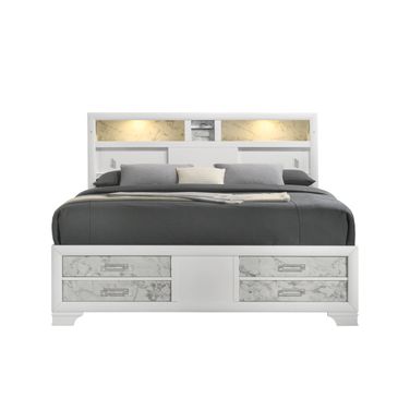 Soul Queen Panel Bed In White