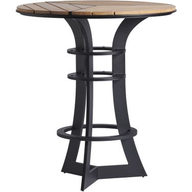 South Beach High/Low Bistro Table In Obsidian