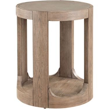 South Bend Round Chairside Table In Brown