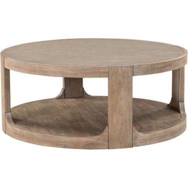 South Bend Round Cocktail Table In Brown