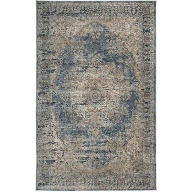 South Blue and Tan Medium Rug