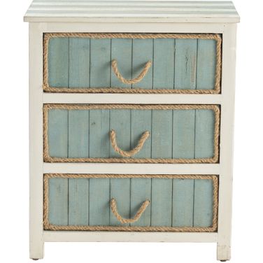 South Shore Chest In Blue and White