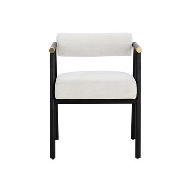 Sova Dining Armchair In Black and Copenhagen White