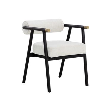 Sova Dining Armchair In Black and Copenhagen White