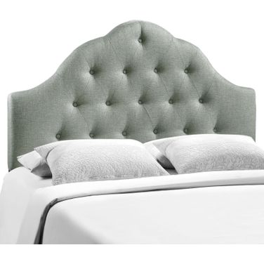 Sovereign Gray King Upholstered Fabric Headboard