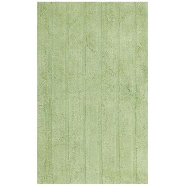 Spa Stripe Tufted Bath Mat Set of 2 in Light Green PMB720L-2134-SET2