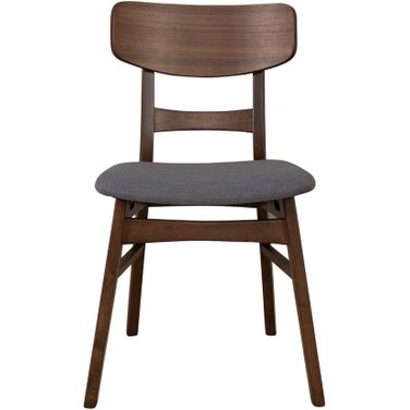 Space Savers Panel Back Side Chair Set Of 2 In Grey Rta