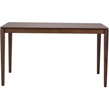 Space Savers Satin Walnut Rectangular Leg Dining Table