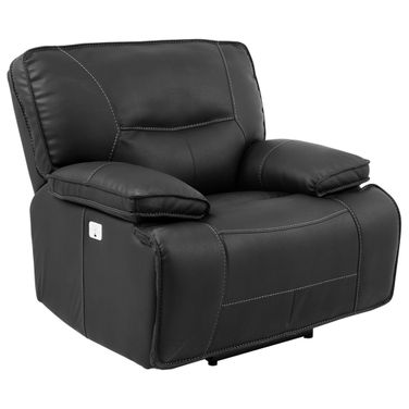 Spartacus Black Dual Power Recliner with Power Headrest