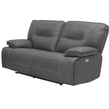 Spartacus Haze Dual Power Reclining Loveseat with Power Headrest