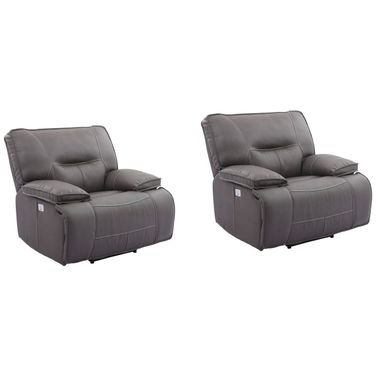 Spartacus Power Recliner Set of 2 In Haze