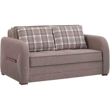 Speedy Upholstered Convertible Loveseat with Storage In Beige SPY-CBE-LS