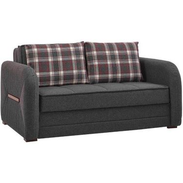 Speedy Upholstered Convertible Loveseat with Storage In Gray SPY-CGY-LS