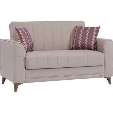 Speedy Upholstered Convertible Loveseat with Storage In Gray SPY-GY-LS