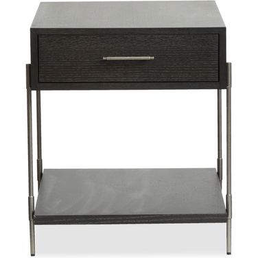 Spencer Rectangular End Table In Dark Briarsmoke