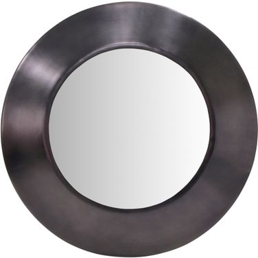 Sphere Iron Mirror In Black and Antique Black