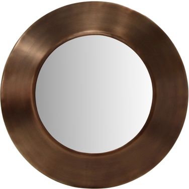 Sphere Iron Mirror In Brown