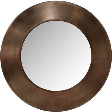 Sphere Iron Mirror In Brown