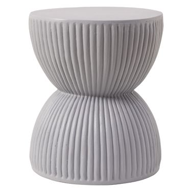 Spire Series Modern Side End Table In Grey