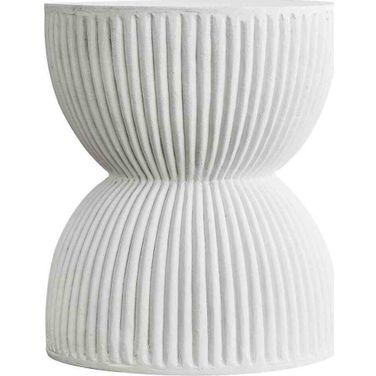 Spire Series Modern Side End Table In White