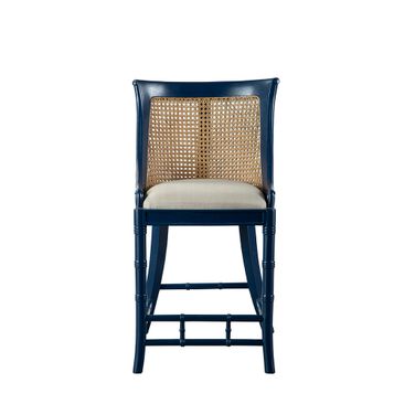 Spoonback Counter Stool In Blue