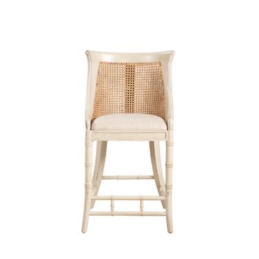 Spoonback Counter Stool In Cream
